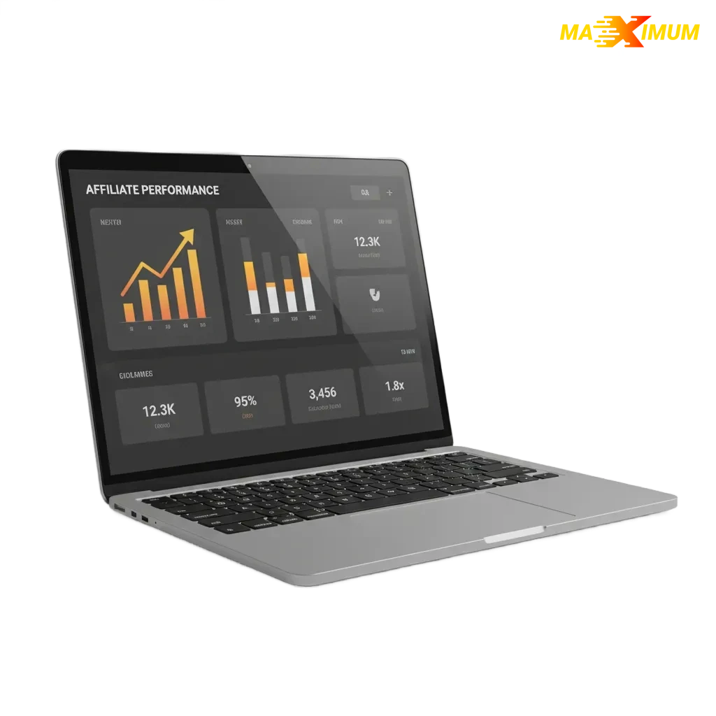 Maximum Casino Affiliate Programme banner: UK focus, high commissions, GBP payouts, and dedicated manager support