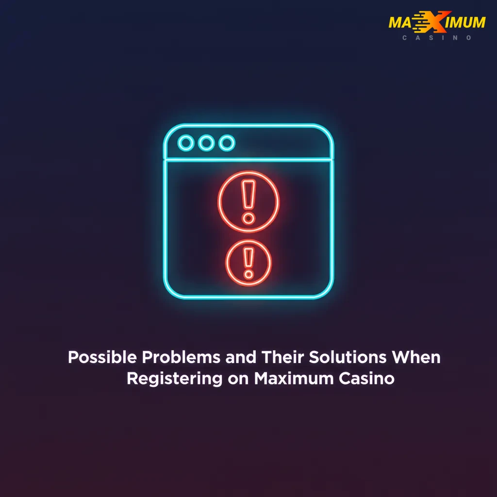 Table of common Maximum Casino sign-up problems and solutions: SMS code, email link, account in use, verification, geo/age.